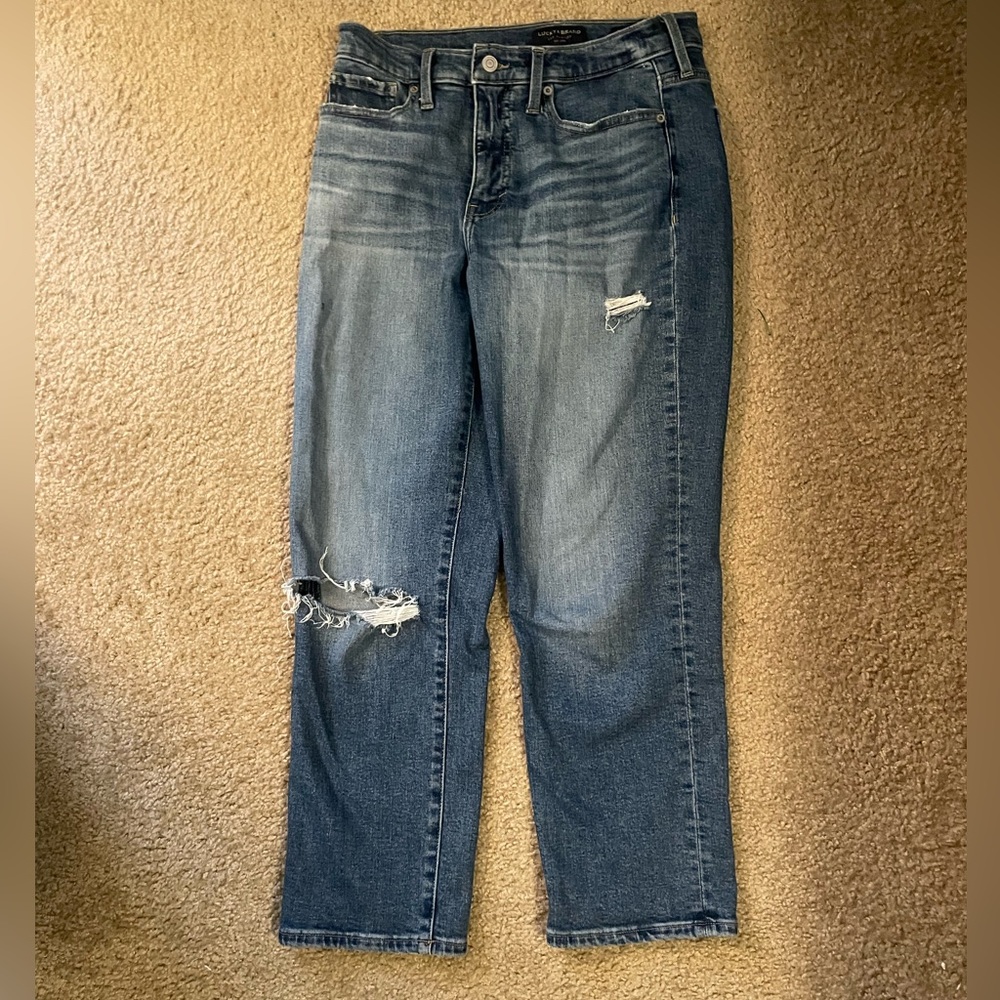 Lucky Brand : High Rise, Straight Zoe Jeans